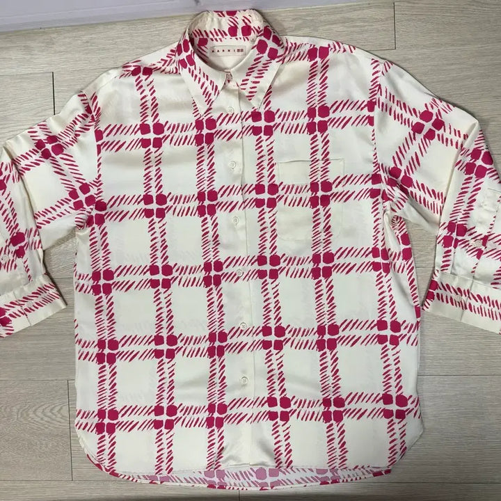 [BUNJANG] Uniqlo x Marni Shirt Beige/Pink M / 유니클로 x 마르니 셔츠 베이지/핑크 M