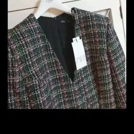 [BUNJANG] ZARA Tweed Mini Dress - New / 자라 트위드 원피스/55 새상품
