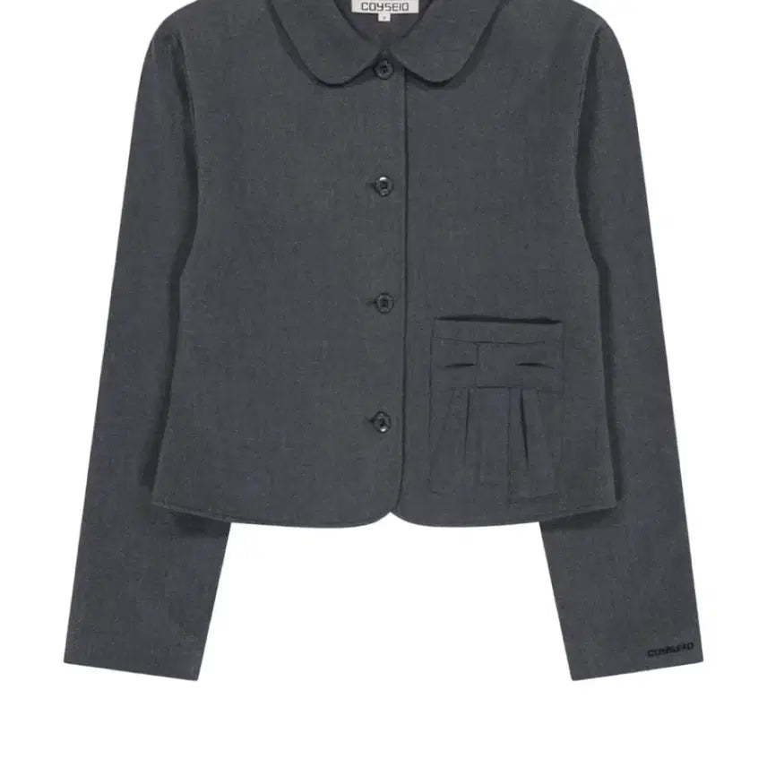 [BUNJANG] Koiseio Ribbon Jacket - Grey / 코이세이오 RIBBON JACKET GREY