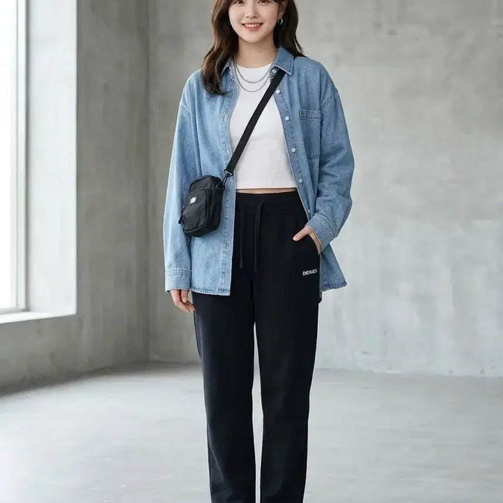 [BUNJANG] Dickies Basic Logo Sweatpants Navy (Size M) / 디키즈 베이직 로고 스웨트 팬츠 네이비