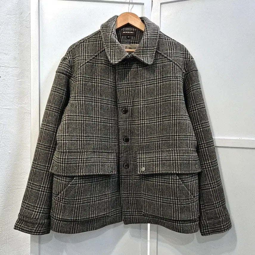 [BUNJANG] Son Jung Wan Wool Blend Check Pattern Jacket (Men&