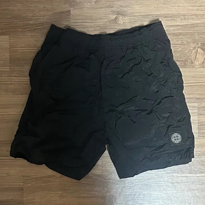 [BUNJANG] Stone Island Nylon Swim Shorts Black / 스톤아일랜드 나일론 스윔 쇼츠 반바지 블랙
