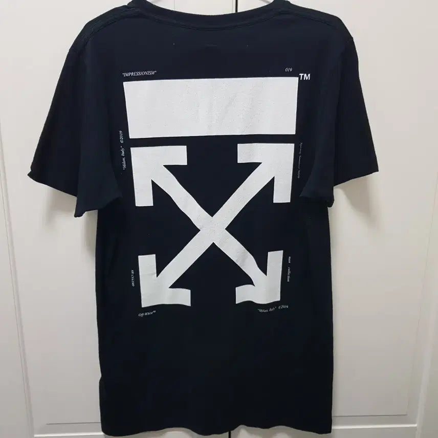 [BUNJANG] Off-White Kiss Print Black Short Sleeve T-shirt / 오프화이트 키스 프린팅 블랙 반팔 티셔츠 95