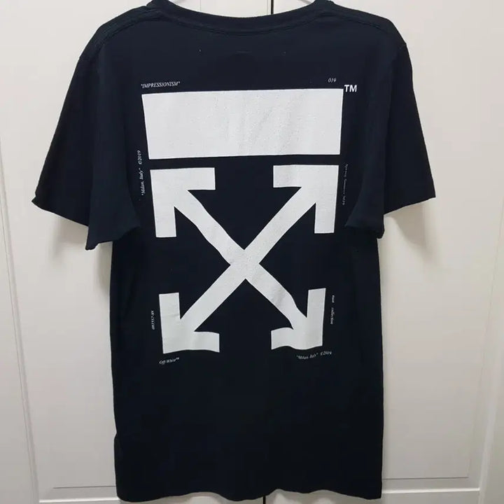 [BUNJANG] Off-White Kiss Print Black Short Sleeve T-shirt / 오프화이트 키스 프린팅 블랙 반팔 티셔츠 95