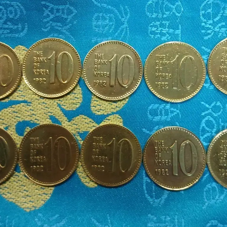 [SOLD OUT] 1982년 한국은행 10원 동전 10개일괄