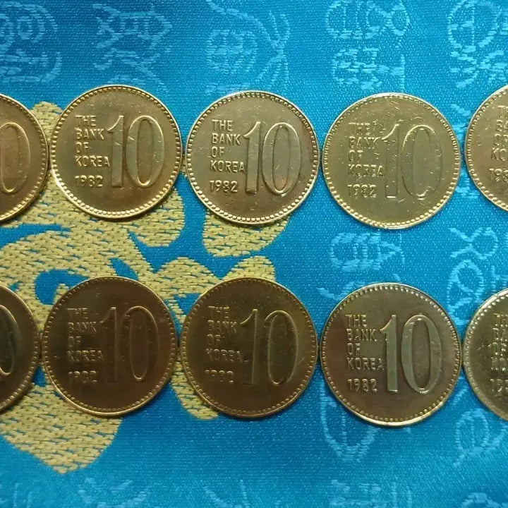 [SOLD OUT] 1982년 한국은행 10원 동전 10개일괄