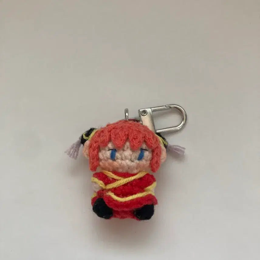 [BUNJANG] Gintama Kagura Mini Knit Keychain / 은혼 카구라 미니뜨개 키링