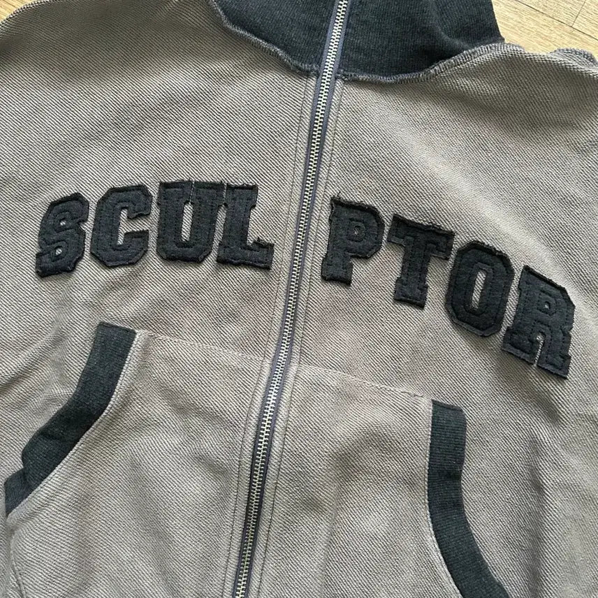 [BUNJANG] Sculptor Inside Out Zip-up Jacket / 스컬프터 인사이드 아웃 집업 자켓 inside-out zip-up