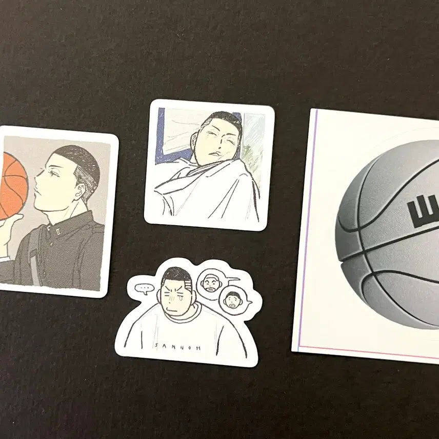 [BUNJANG] Slam Dunk Sannoh Shohoku Sticker Bundle / 슬램덩크 슬덩 산왕 정우성 스티커 굿즈 희귀매물
