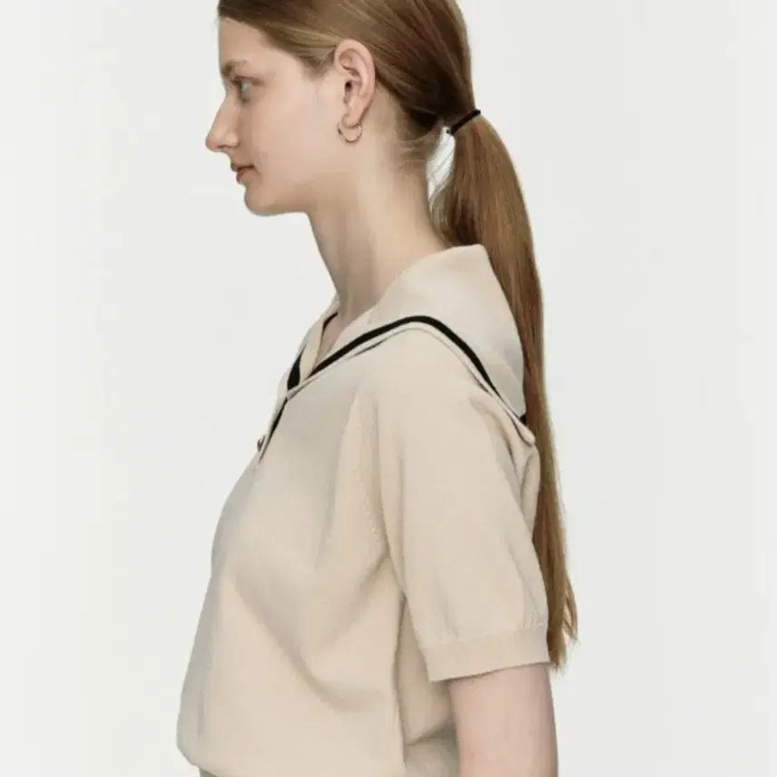 [BUNJANG] depound Sailor Short-Sleeve Knit / depound 드파운드 세일러 반팔니트