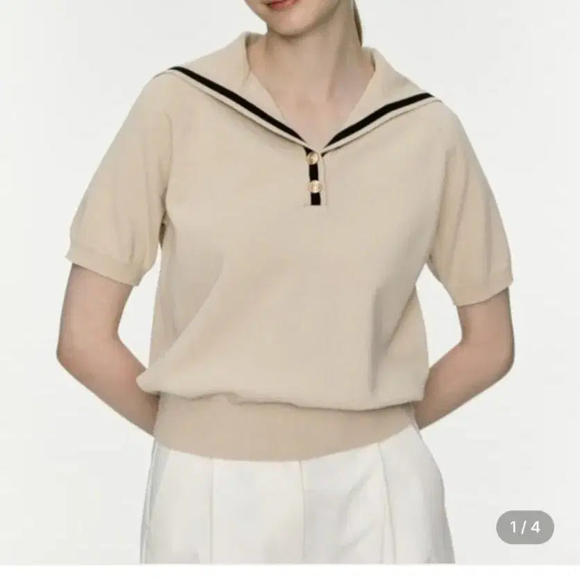 [BUNJANG] depound Sailor Short-Sleeve Knit / depound 드파운드 세일러 반팔니트