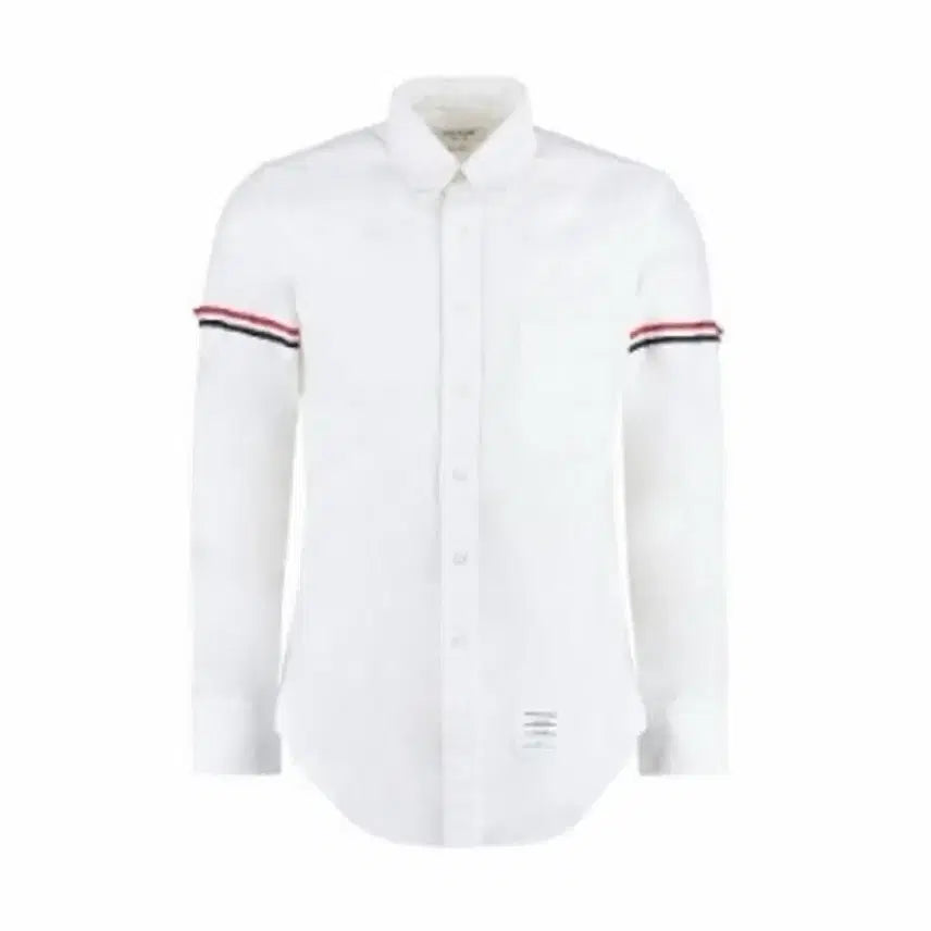 [BUNJANG] Thom Browne Oxford Stripe Grosgrain Armband Classic Shirt / 톰브라운 옥스포드 스트라이프 그로그랭 암밴드 클래식 셔츠 화이트 4