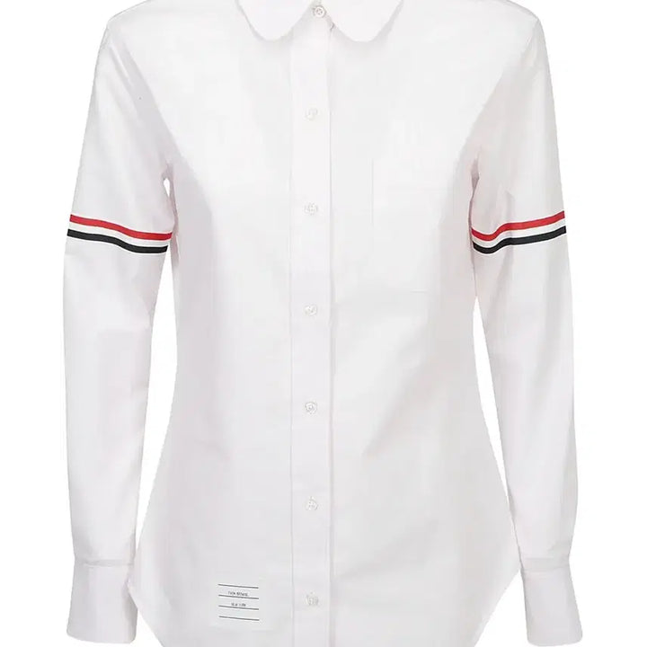 [BUNJANG] Thom Browne Oxford Stripe Grosgrain Armband Classic Shirt / 톰브라운 옥스포드 스트라이프 그로그랭 암밴드 클래식 셔츠 화이트 4