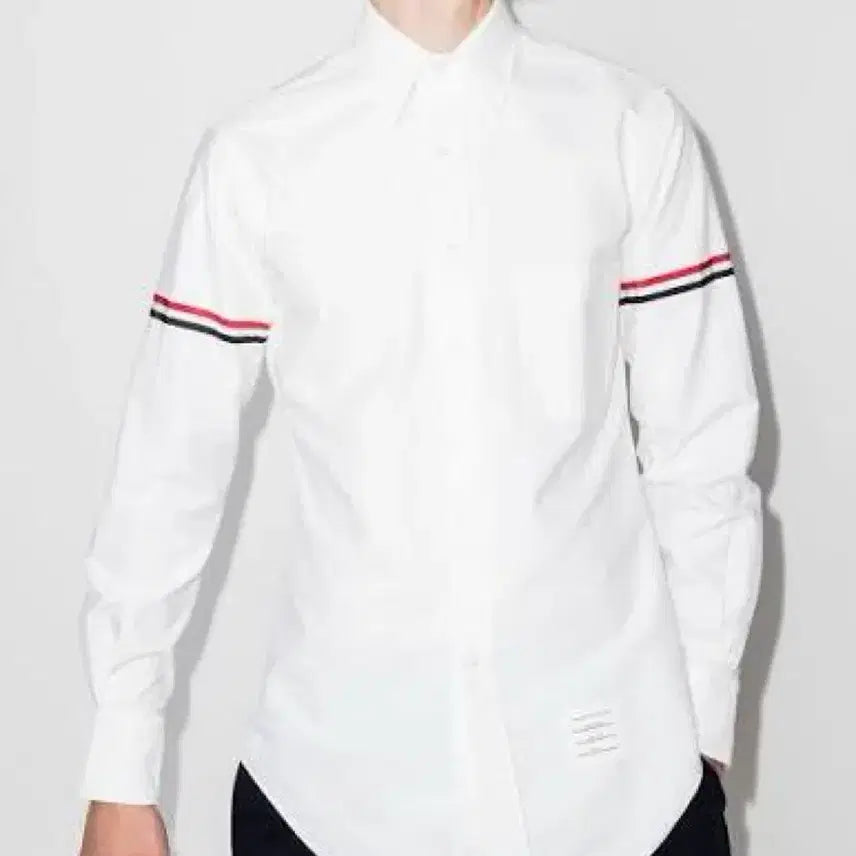 [BUNJANG] Thom Browne Oxford Stripe Grosgrain Armband Classic Shirt / 톰브라운 옥스포드 스트라이프 그로그랭 암밴드 클래식 셔츠 화이트 4