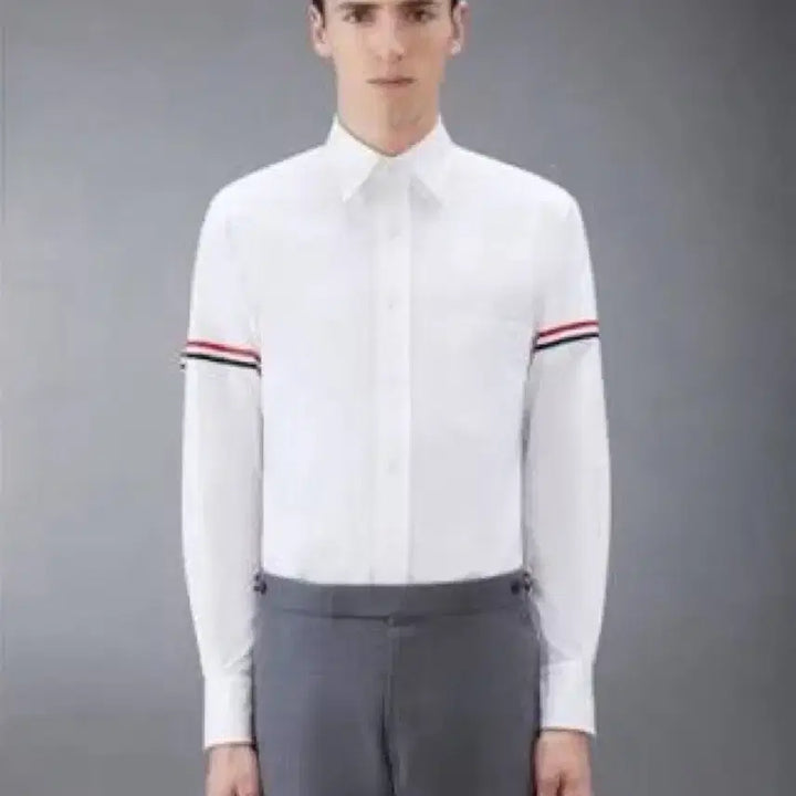 [BUNJANG] Thom Browne Oxford Stripe Grosgrain Armband Classic Shirt / 톰브라운 옥스포드 스트라이프 그로그랭 암밴드 클래식 셔츠 화이트 4