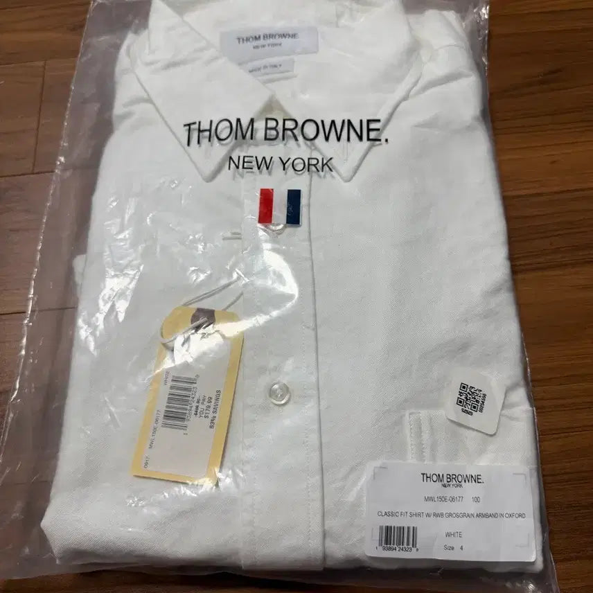 [BUNJANG] Thom Browne Oxford Stripe Grosgrain Armband Classic Shirt / 톰브라운 옥스포드 스트라이프 그로그랭 암밴드 클래식 셔츠 화이트 4