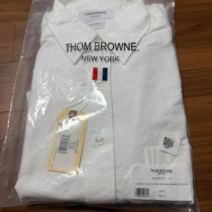 [BUNJANG] Thom Browne Oxford Stripe Grosgrain Armband Classic Shirt / 톰브라운 옥스포드 스트라이프 그로그랭 암밴드 클래식 셔츠 화이트 4