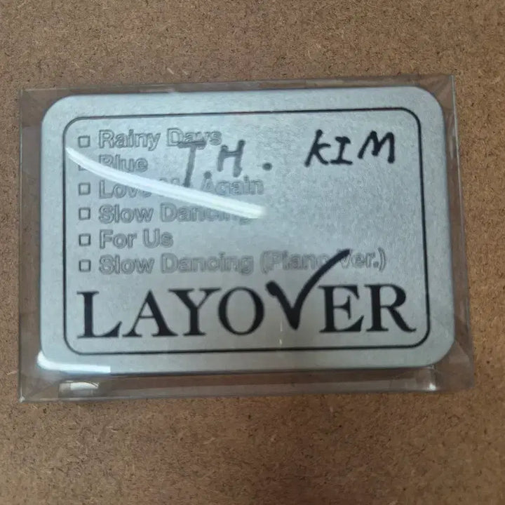 [BUNJANG] BTS V Layover Tin Case Sticker Set / (미개봉)BTS 김태형 Layover  틴케이스 스티커세트