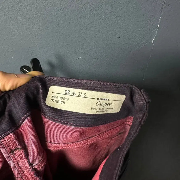 [BUNJANG] Diesel Gupee 0601F Purple Coated Jeans / 26 디젤 gupee 0601F 퍼플 코팅진