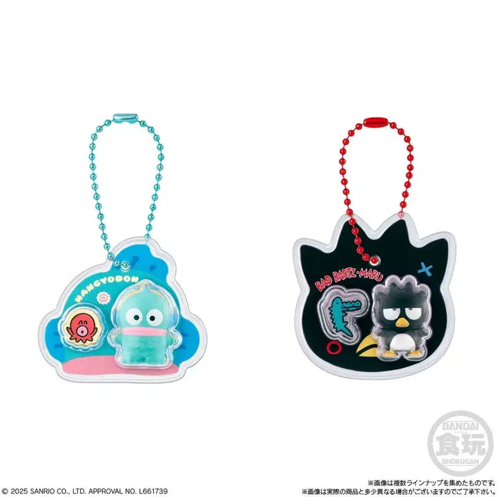[BUNJANG] Sanrio Character Package Charm Key Holder Set / 산리오 패키지 챰 키홀더 마이멜로디 배드바츠마루 한교동 시나모롤 폼폼푸린