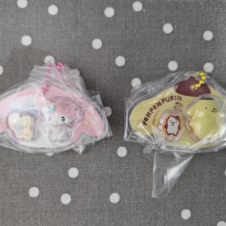 [BUNJANG] Sanrio Character Package Charm Key Holder Set / 산리오 패키지 챰 키홀더 마이멜로디 배드바츠마루 한교동 시나모롤 폼폼푸린