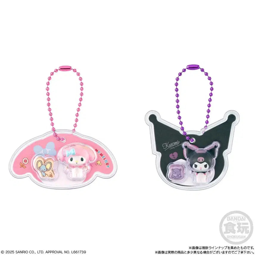 [BUNJANG] Sanrio Character Package Charm Key Holder Set / 산리오 패키지 챰 키홀더 마이멜로디 배드바츠마루 한교동 시나모롤 폼폼푸린