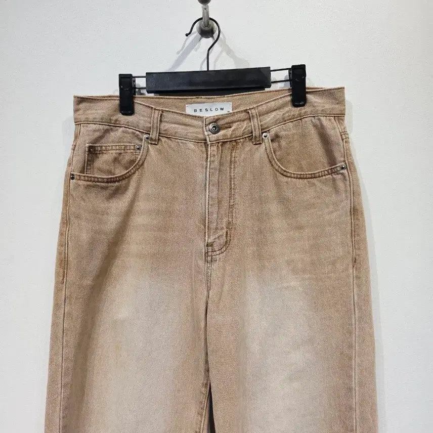 [BUNJANG] BESLOW Washed Brown Denim Pants (Size 30) / BESLOW 비슬로우 워시드 브라운 데님 팬츠