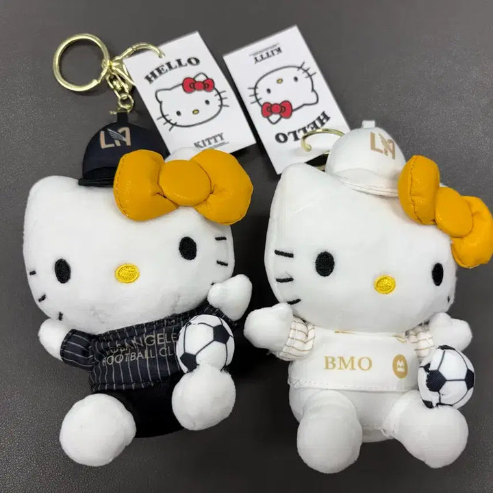 [BUNJANG] Hello Kitty LAFC Soccer Keyring Doll 14cm / (미사용) 헬로키티 LAFC 축구 키링 인형 14cm