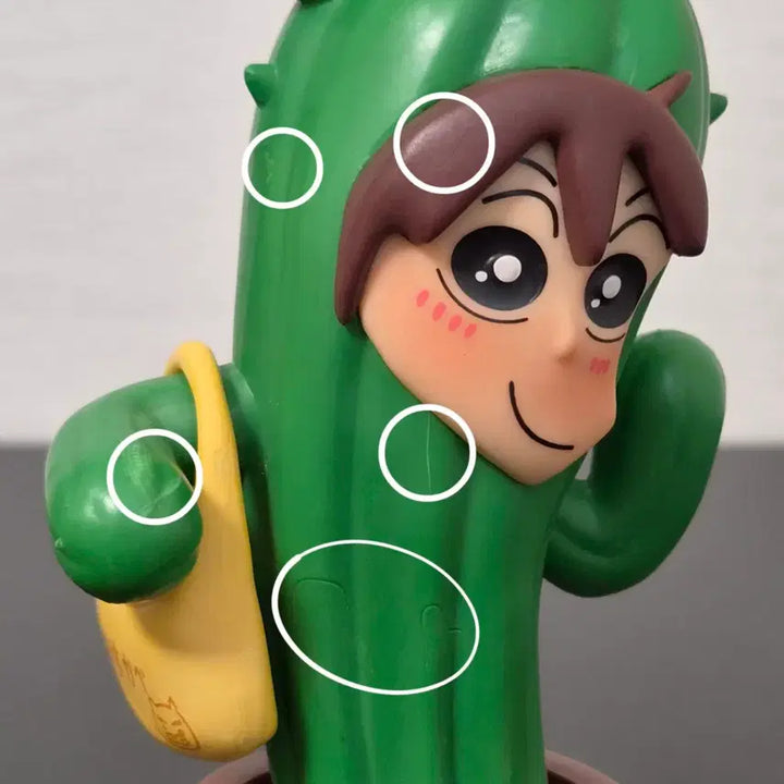[BUNJANG] Crayon Shin-chan Misae Figure with Cactus / 14cm 짱구 피규어 선인장 짱구 엄마 봉미선