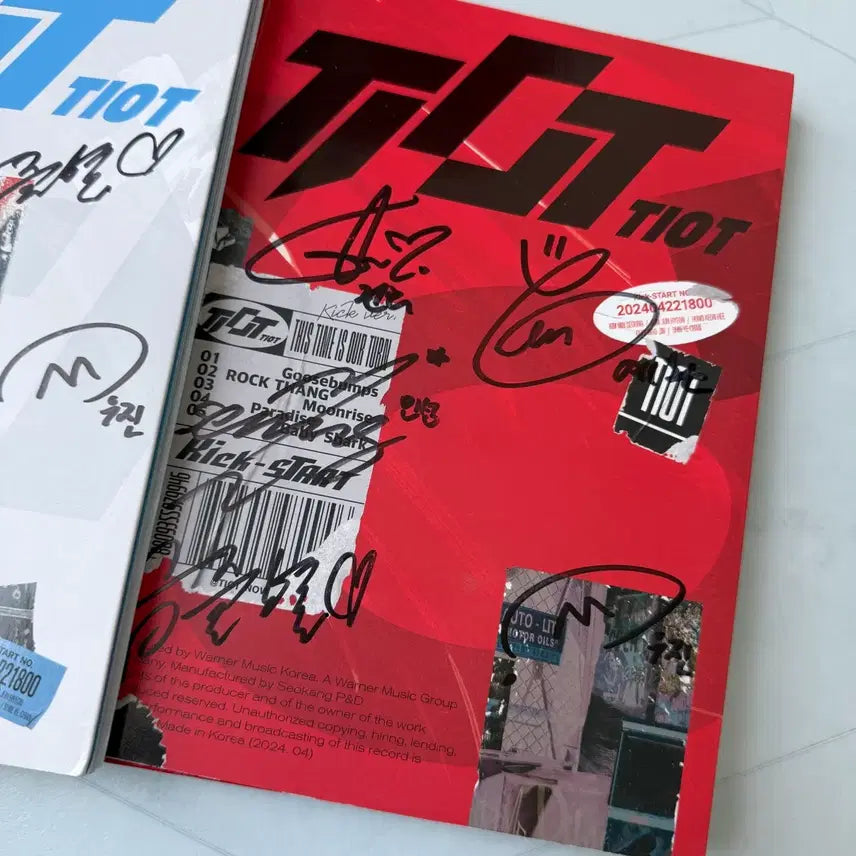 [BUNJANG] TIOT Signed Album / TIOT 친필 사인 앨범