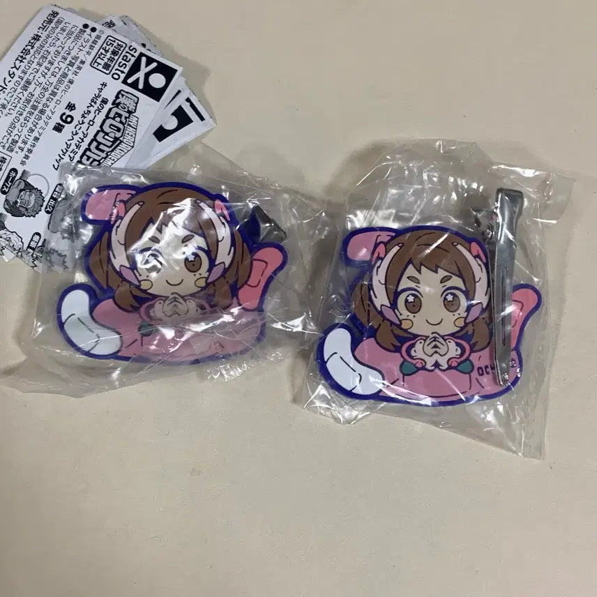 [BUNJANG] My Hero Academia Uraraka Ochaco Hair Clip Bundle (Sealed) / 히로아카 우라라카 헤어클립 헤어핀 일괄 미개봉