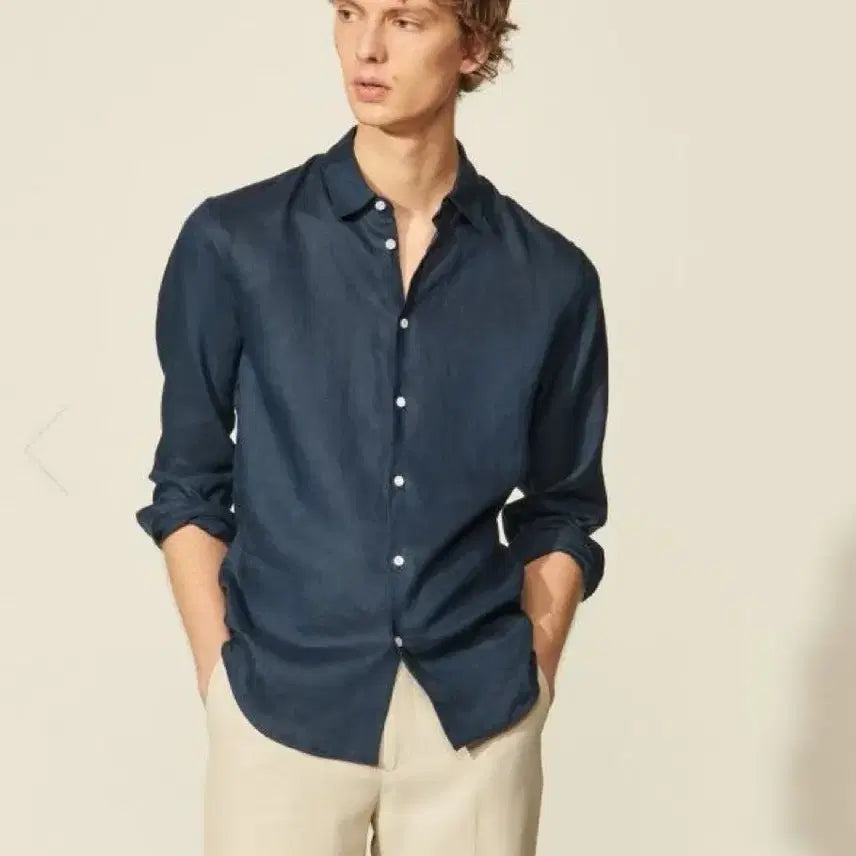 [BUNJANG] Sandro Homme Linen Shirt / 24ss 산드로옴므 린넨셔츠 팔아요