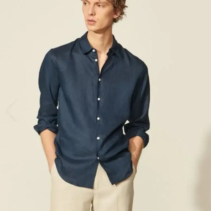 [BUNJANG] Sandro Homme Linen Shirt / 24ss 산드로옴므 린넨셔츠 팔아요