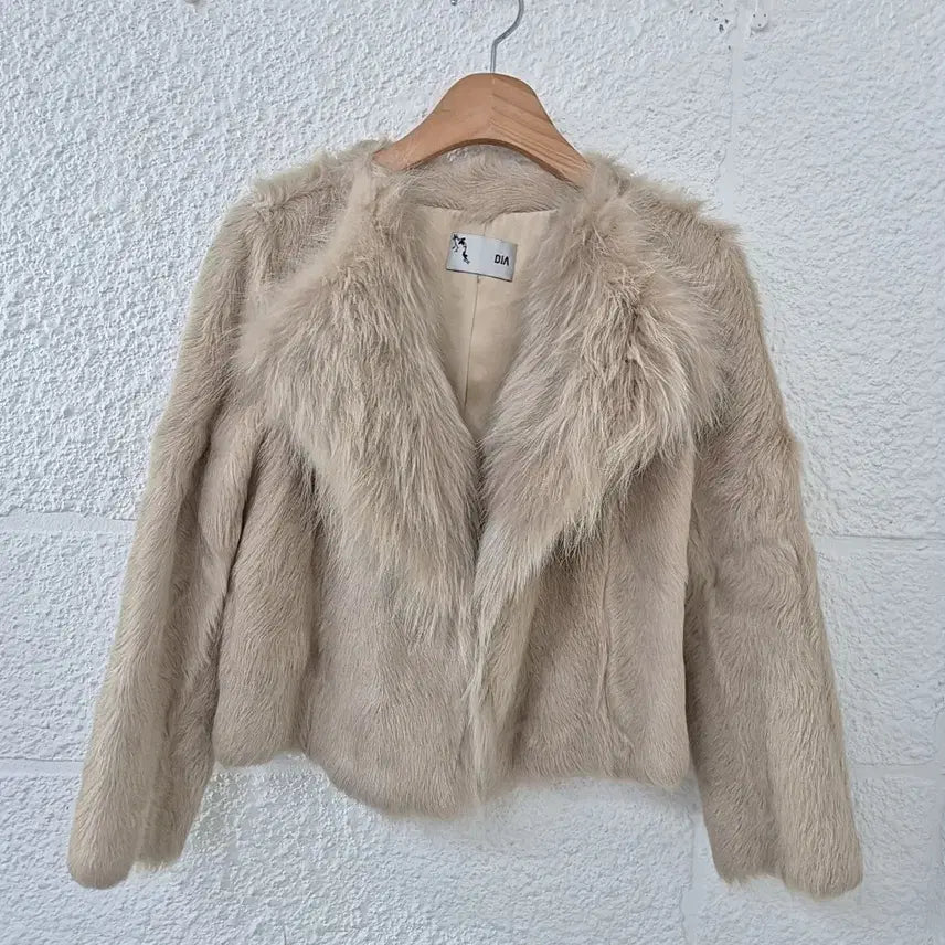 [BUNJANG] Fox Fur Mink Rabbit Rex Shearling Jacket / 폭스카라 밍크 토끼 렉스 양털 자켓