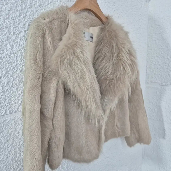 [BUNJANG] Fox Fur Mink Rabbit Rex Shearling Jacket / 폭스카라 밍크 토끼 렉스 양털 자켓