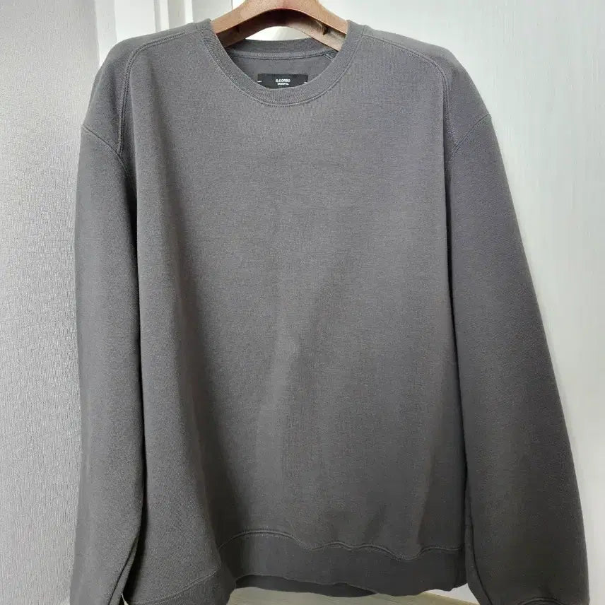 [BUNJANG] Il Corso Charcoal Oversized Sweatshirt / 일꼬르소 차콜 맨투맨