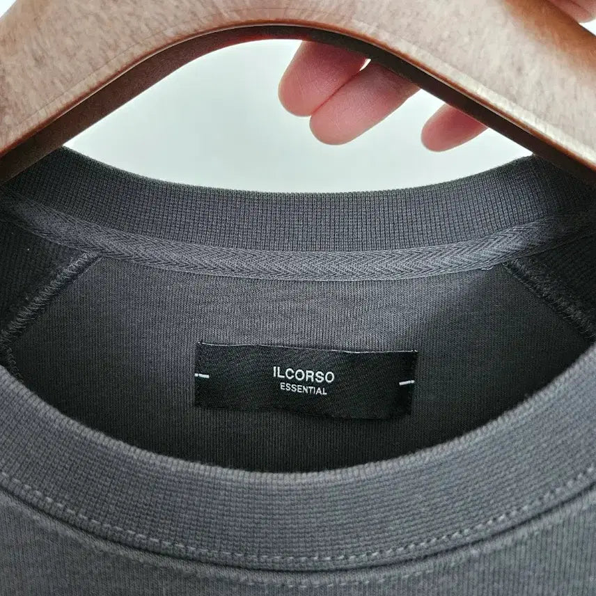 [BUNJANG] Il Corso Charcoal Oversized Sweatshirt / 일꼬르소 차콜 맨투맨