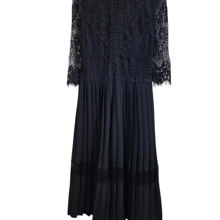 [BUNJANG] Zara Pleated Lace Contrast Dress XS / 미착용)자라 플리츠 레이스배색 원피스 XS