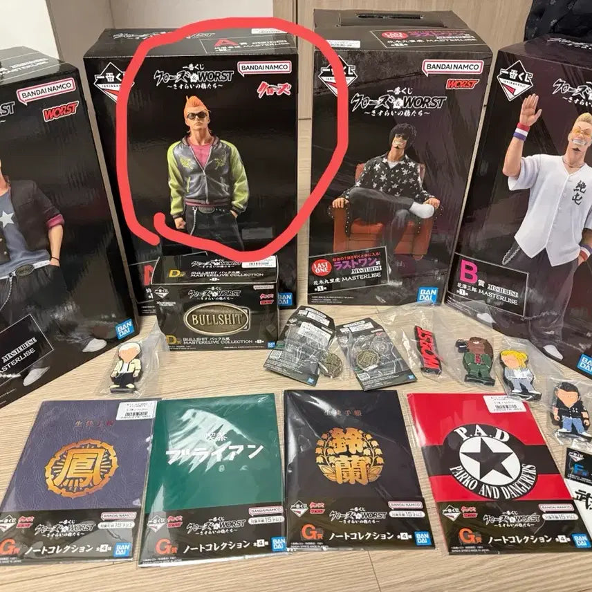 [SOLD OUT] (미개봉 일괄)제일복권 크로우즈 A상 보우야 새상품