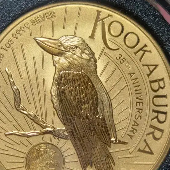 [BUNJANG] Kookaburra 30th Anniversary Gold Plated Silver Coin / 쿠카부라 30주년 기념 금도금은화