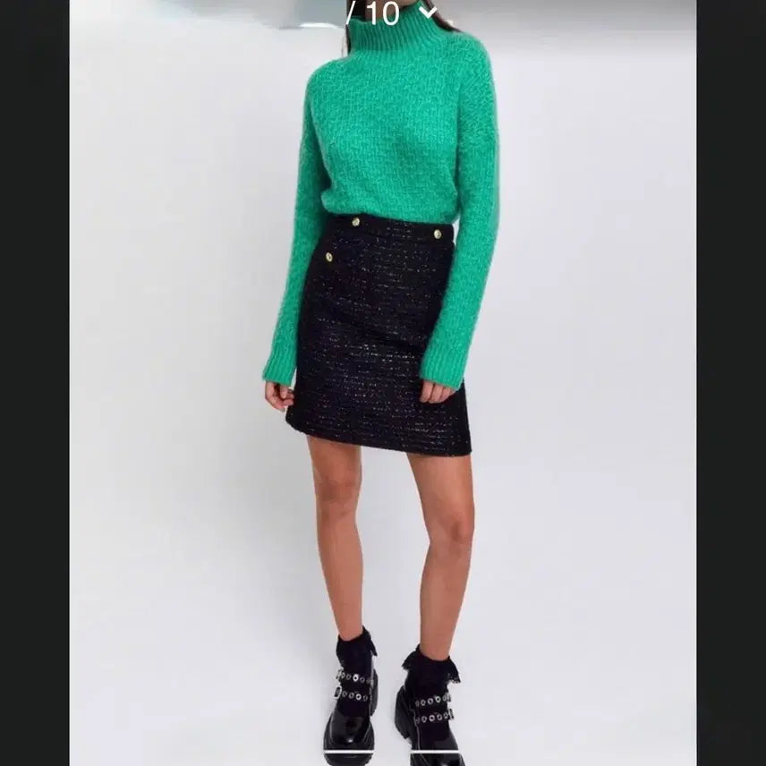 [BUNJANG] Maje Tweed Skirt / 마쥬 트위드 스커트