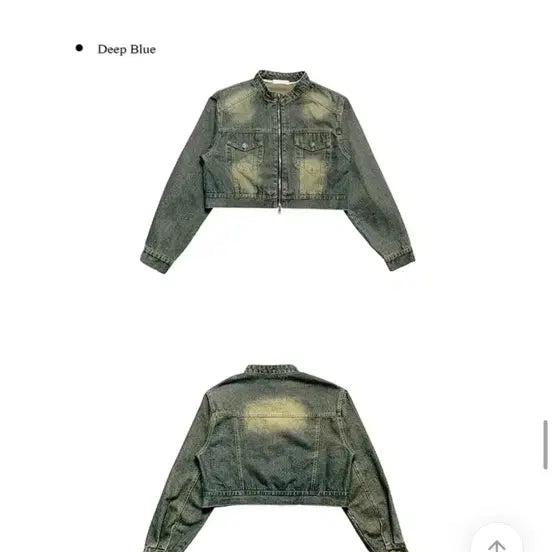 [SOLD OUT] 애니원모어 크롭 워싱 데님 자켓