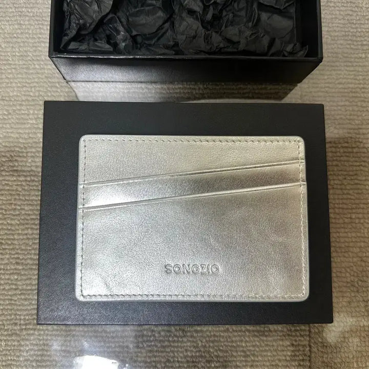 [BUNJANG] Songzio Homme Silver Card Wallet / 송지오옴므 카드 지갑 [ 새상품 ]