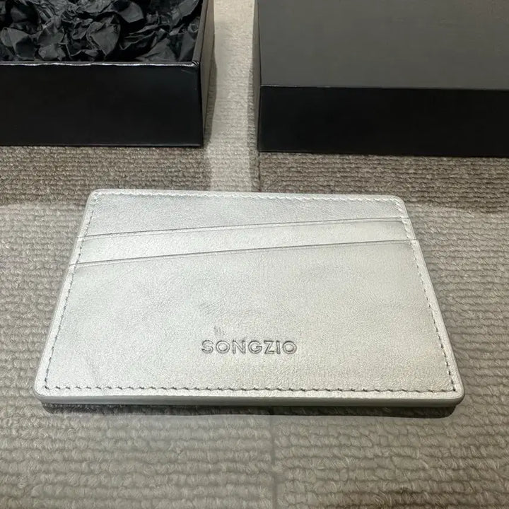 [BUNJANG] Songzio Homme Silver Card Wallet / 송지오옴므 카드 지갑 [ 새상품 ]