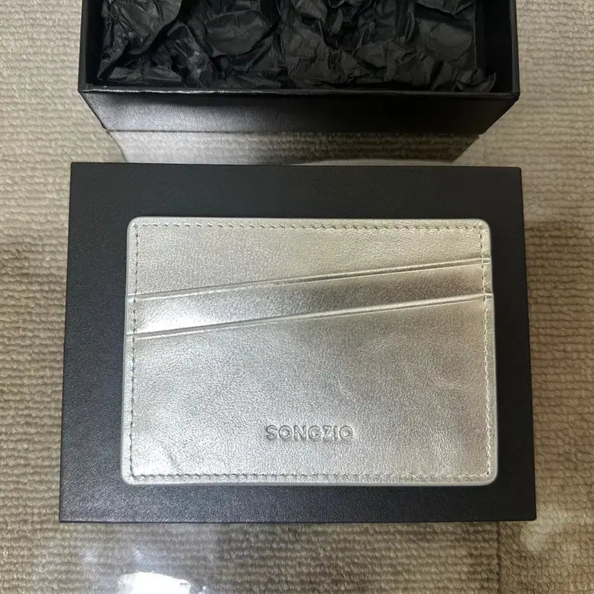 [BUNJANG] Songzio Homme Silver Card Wallet / 송지오옴므 카드 지갑 [ 새상품 ]