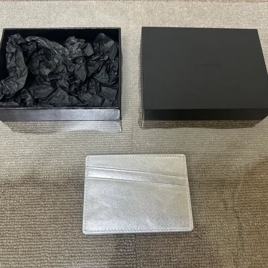 [BUNJANG] Songzio Homme Silver Card Wallet / 송지오옴므 카드 지갑 [ 새상품 ]