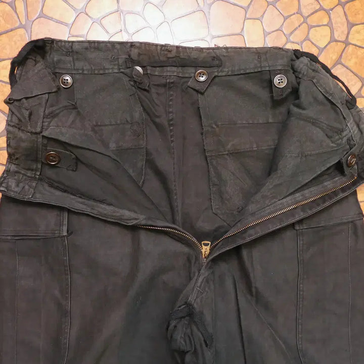 [BUNJANG] US Army M-51 Field Pants Black Dyed Vintage Cargo Trousers / [M] 미군 M-51 필드 팬츠 블랙 다잉 빈티지 카고 팬츠