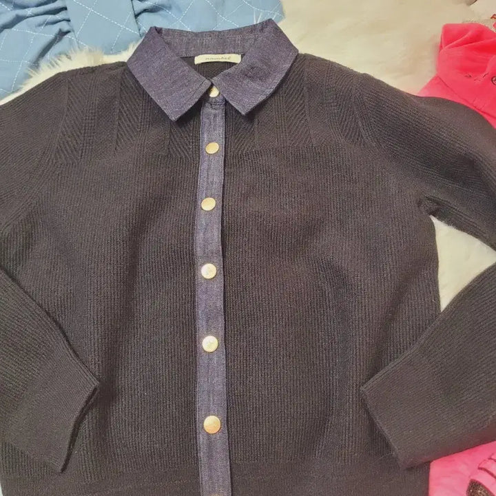 [BUNJANG] aainhotel Black Knit Cardigan / aainhotel 블랙 니트 가디건