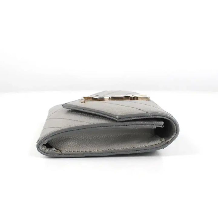 [BUNJANG] Saint Laurent Cassandra Monogram Card Wallet / [중고명품다올] 생로랑 카산드라 모노그램 플랩 카드 지갑 414404