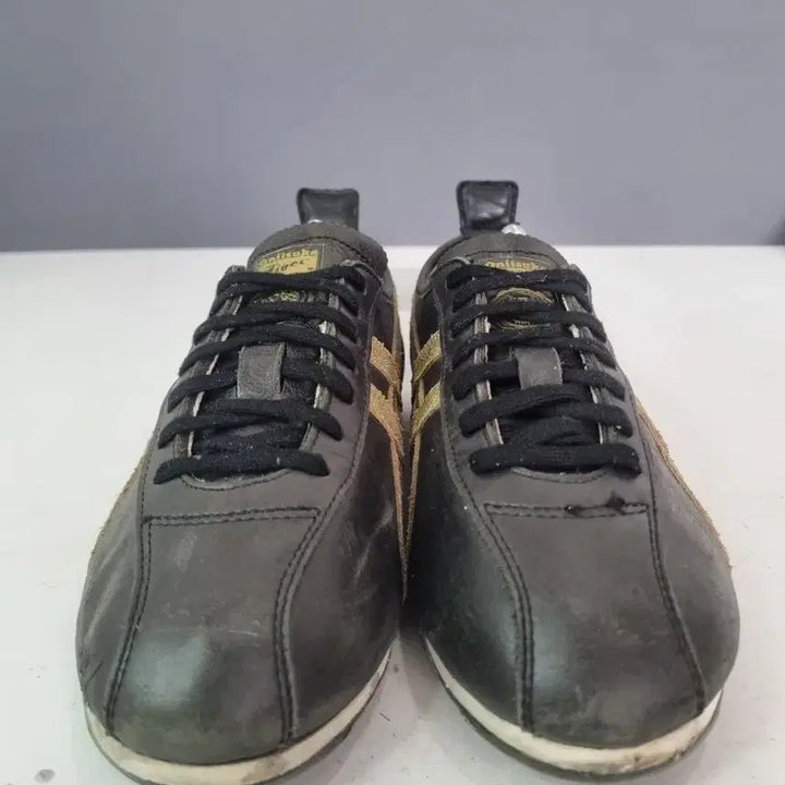 [BUNJANG] Onitsuka Tiger Mexico 66 Black Leather Sneakers / 효자빈티지 260 오니츠카타이거 멕시코66 블랙레더